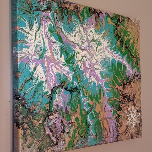 Acrylic Fluid Art on Canvas - Picture 3 of 3